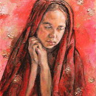 Red Cloak and Rose Petals